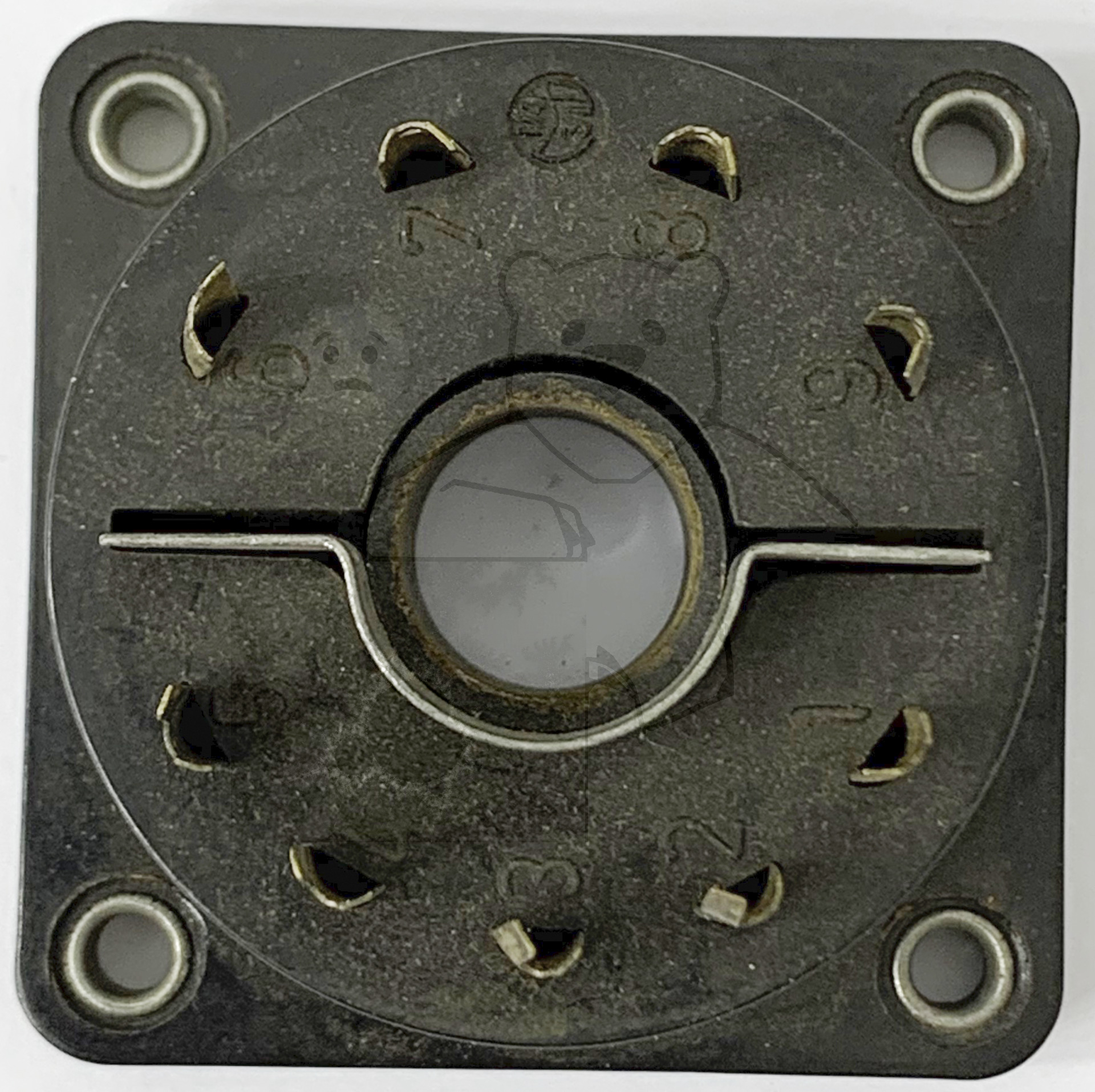 Fassung für Röhren mit: Poströhre, 9pol.